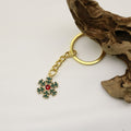 Metal Christmas Snowflake Keychain For Backpack Bag Charm Gift view 4