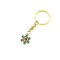 Metal Christmas Snowflake Keychain For Backpack Bag Charm Gift view 5