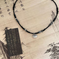 Acrylic Bamboo Bead Peace Lock Pendant Necklace Vintage Ethnic Geometric Collarbone Jewelry view 4
