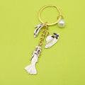 Alloy High Heel Shoe Keychain Bag Charm view 1