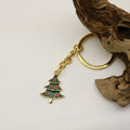 Zinc Alloy Christmas Tree Keychain Holiday Gift Key Ring view 4