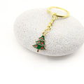 Zinc Alloy Christmas Tree Keychain Holiday Gift Key Ring view 3