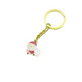 Metal Christmas Santa Tree Bell Glove Keychain Gift view 5