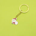 Metal Christmas Santa Tree Bell Glove Keychain Gift view 1