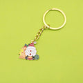 Metal Christmas Santa Tree Keychain Set For Holiday Gift view 1