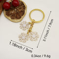 Zinc Alloy Snowflake Bell Keychain Christmas Gift view 2