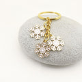 Zinc Alloy Snowflake Bell Keychain Christmas Gift view 3