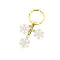 Zinc Alloy Snowflake Bell Keychain Christmas Gift view 5