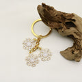 Zinc Alloy Snowflake Bell Keychain Christmas Gift view 4