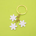 Zinc Alloy Snowflake Bell Keychain Christmas Bag Charm Gift view 1