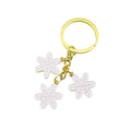 Zinc Alloy Snowflake Bell Keychain Christmas Bag Charm Gift view 5