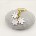 Zinc Alloy Snowflake Bell Keychain Christmas Bag Charm Gift view 4