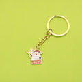Zinc Alloy Enamel Snowman Snowflake Santa Keychain Christmas Gift view 1