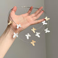 Light Luxury Alloy Butterfly Pendant Tassel Three Layer Clavicle Necklace view 1