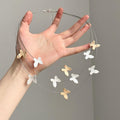 Light Luxury Alloy Butterfly Pendant Tassel Three Layer Clavicle Necklace view 3