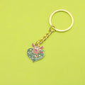 Metal Christmas Tree Santa Bell Snowflake Keychain Bag Charm view 1