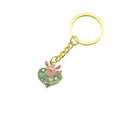 Metal Christmas Tree Santa Bell Snowflake Keychain Bag Charm view 5