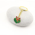Metal Christmas Tree Santa Bell Snowflake Keychain Bag Charm view 3