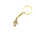 Metal Christmas Snowman Deer Keychain Gift view 5