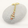 Metal Christmas Snowman Deer Keychain Gift view 3