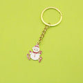 Metal Christmas Snowman Tree Keychain For Holiday Gift view 1