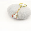 Metal Christmas Snowman Tree Keychain For Holiday Gift view 3