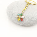 Metal Christmas Santa Reindeer Snowman Keychain Gift view 3