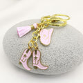 Metal Western Cowboy Hat Boot Horseshoe Keychain Car Gift view 3