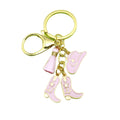 Metal Western Cowboy Hat Boot Horseshoe Keychain Car Gift view 5