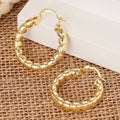 Women's Metal Plated Knot Hoop Ear Cuffs, British Middle Eastern Style Elegant Earrings view 3