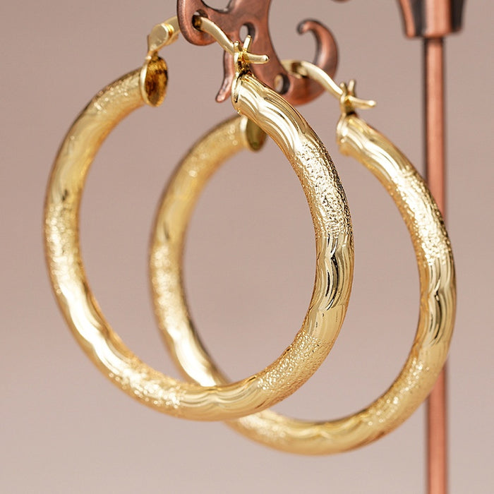 Hot Selling Circular Jewelry Wave Pattern French Style Ear Cuffs For Women Middle East Earrings