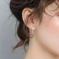Japanese Korean Minimal Teardrop Stud Earrings, Chic Daily Wear Ear Jewelry For Women view 3