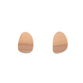 Vintage Gold Brushed Texture Irregular Oval Alloy Studs Elegant Light Luxury Metal Statement Earrings view 5