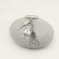 Zinc Alloy Screwdriver Light Bulb Plug Keychain Electrician Gift view 3