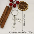 Zinc Alloy Screwdriver Light Bulb Plug Keychain Electrician Gift view 2