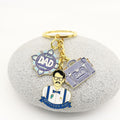 Zinc Alloy Lucky Charm Keychain Gift For Father view 3