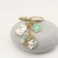 Metal Sakura Rabbit Keychain For Car Bag Charm Gift view 3