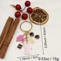 Metal Enamel Fashion Girl Keychain Bag Charm Gift view 2