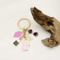 Metal Enamel Fashion Girl Keychain Bag Charm Gift view 4