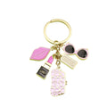 Metal Enamel Fashion Girl Keychain Bag Charm Gift view 5