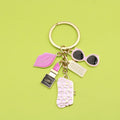 Metal Enamel Fashion Girl Keychain Bag Charm Gift view 1