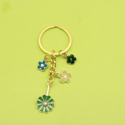 Metal Lucky Clover Keychain Phone Bag Charm Gift Accessory