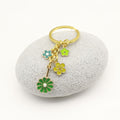 Metal Lucky Clover Keychain Phone Bag Charm Gift Accessory view 3
