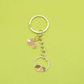 Metal Cartoon Squirrel Star Keychain Cute School Bag Charm view 1