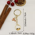 Metal Cartoon Squirrel Star Keychain Cute School Bag Charm view 2