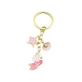 Zinc Alloy Shell Starfish Pearl Keychain Bag Charm view 5
