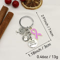Antique Silver Metal Tree Wing Heart Keychain Inspirational Gift view 2