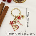 Zinc Alloy Enamel Magic Wand Keychain Valentines Bag Charm view 2
