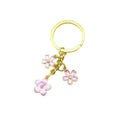Metal Cute Cherry Blossom Flower Keychain Cup Bag Car Charm view 5