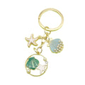 Metal Shell Starfish Enamel Keychain Ocean Bag Charm Gift view 5